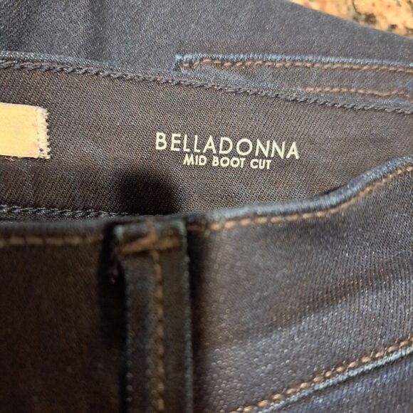 Fidelity Anthropologie Belladonna Women's Size 26 Mid Rise Bootcut Dark Jean NWT - Picture 8 of 13